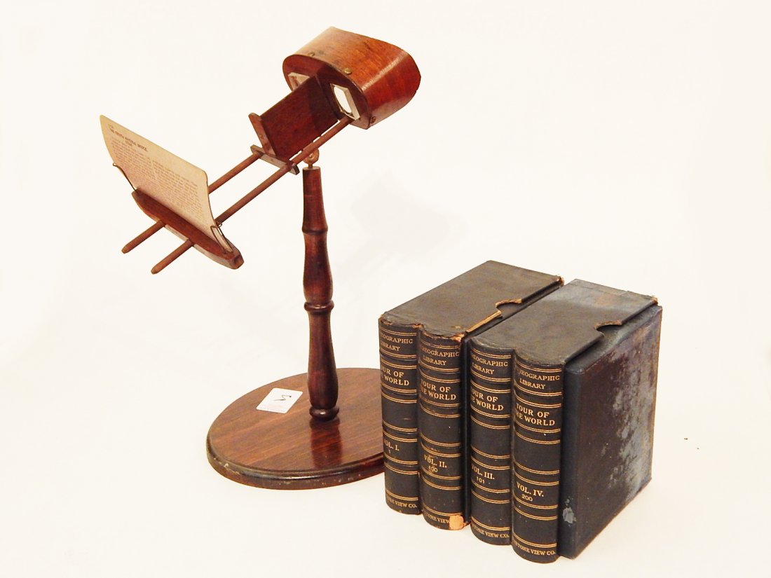 Tabletop Stereoviewer w/ Keystone World Tour vol. I-IV (1 of 4)