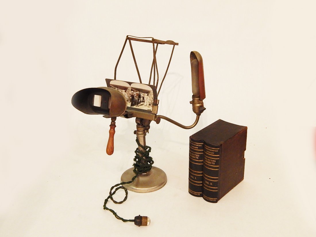 H.C. White "Perfescope" Stereoviewer Lamp w/ (1 of 5)