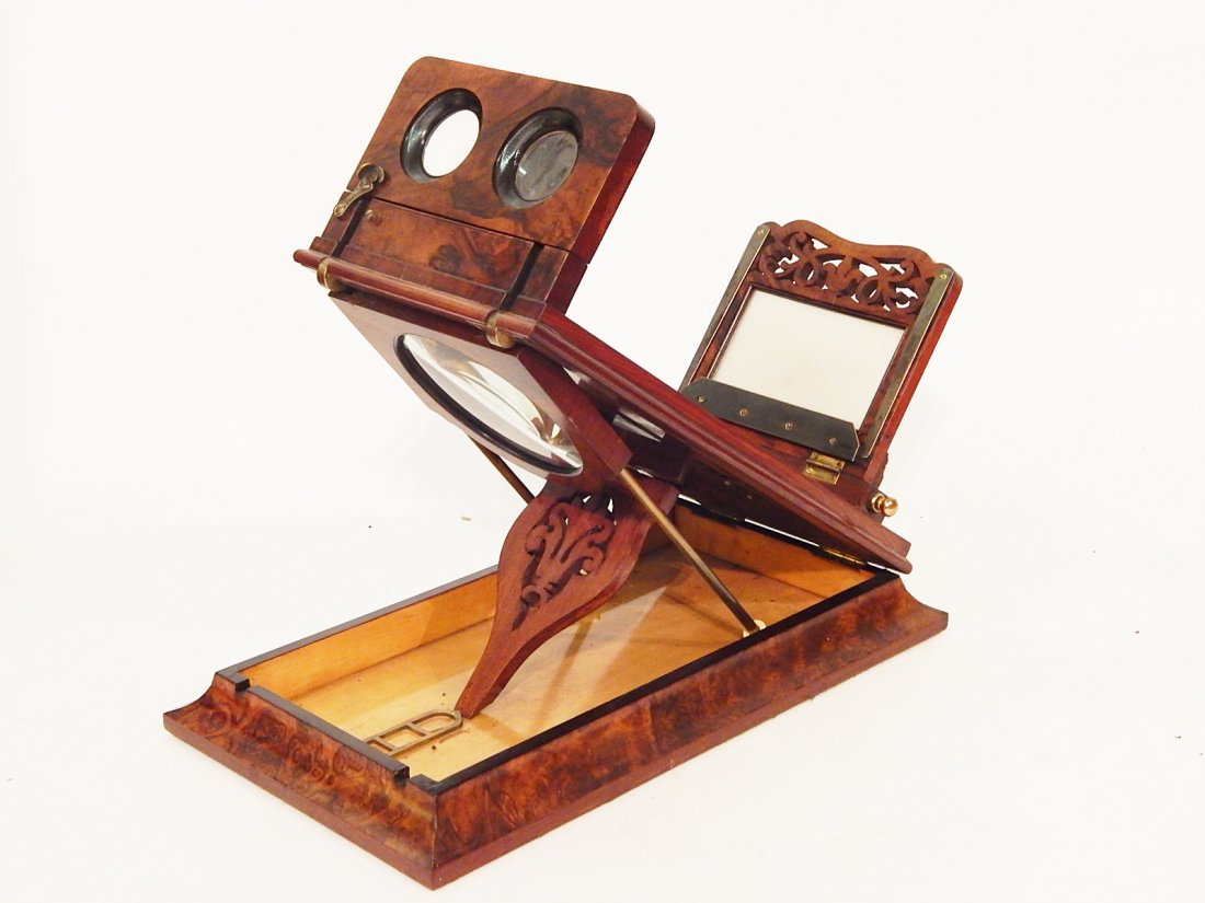 Victorian Burl Wood Case Tabletop (1 of 7)