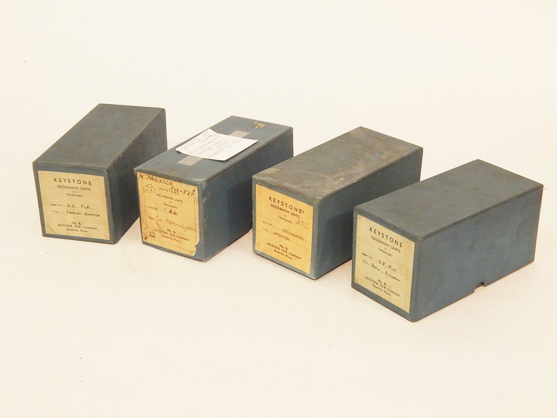 Lot (4) Keystone Stereoview Card Sets The Americas (1 of 4)