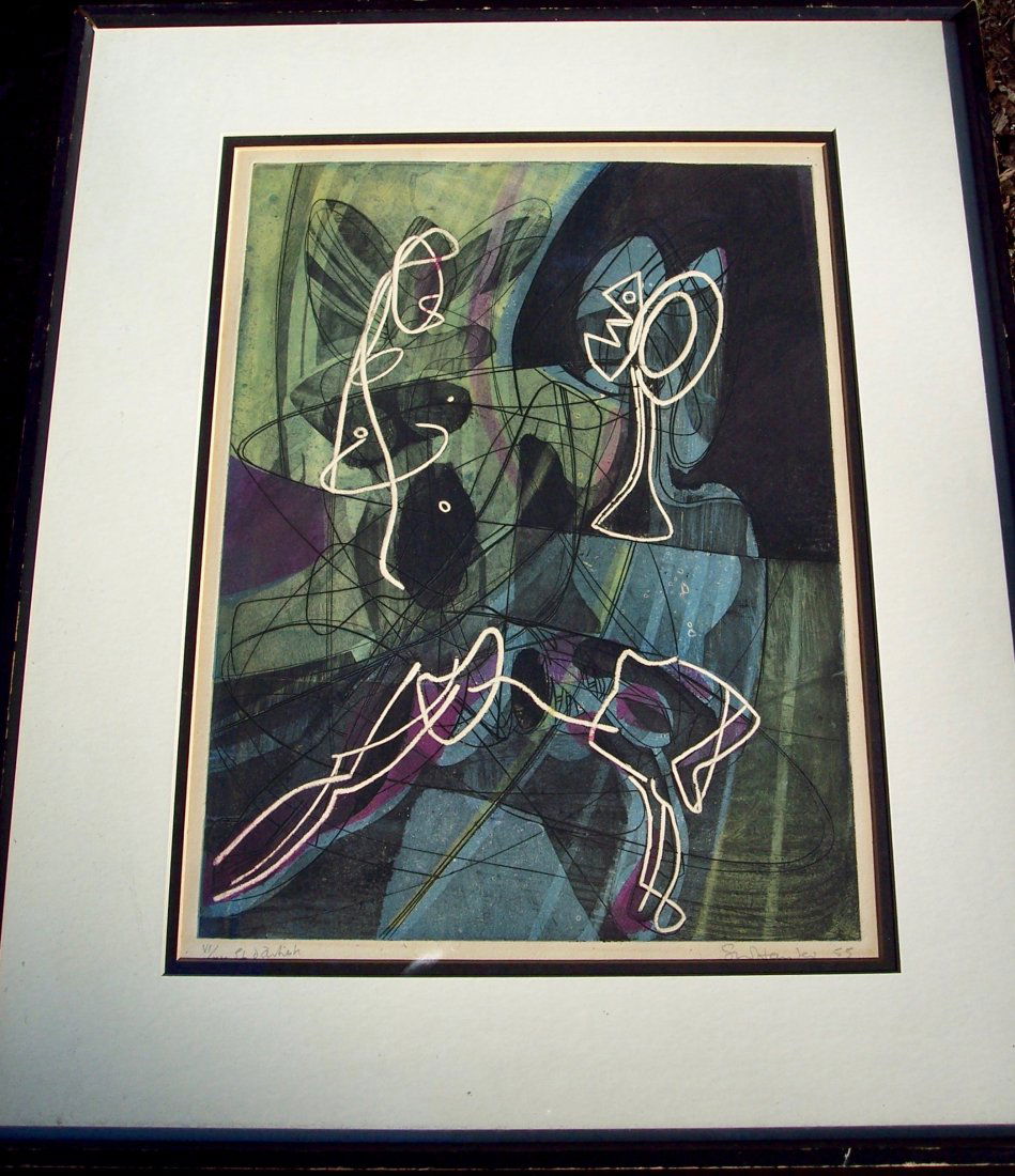 STANLEY WILLIAM HAYTER LECON D'ANATOMIE ENGRAVING (1 of 4)