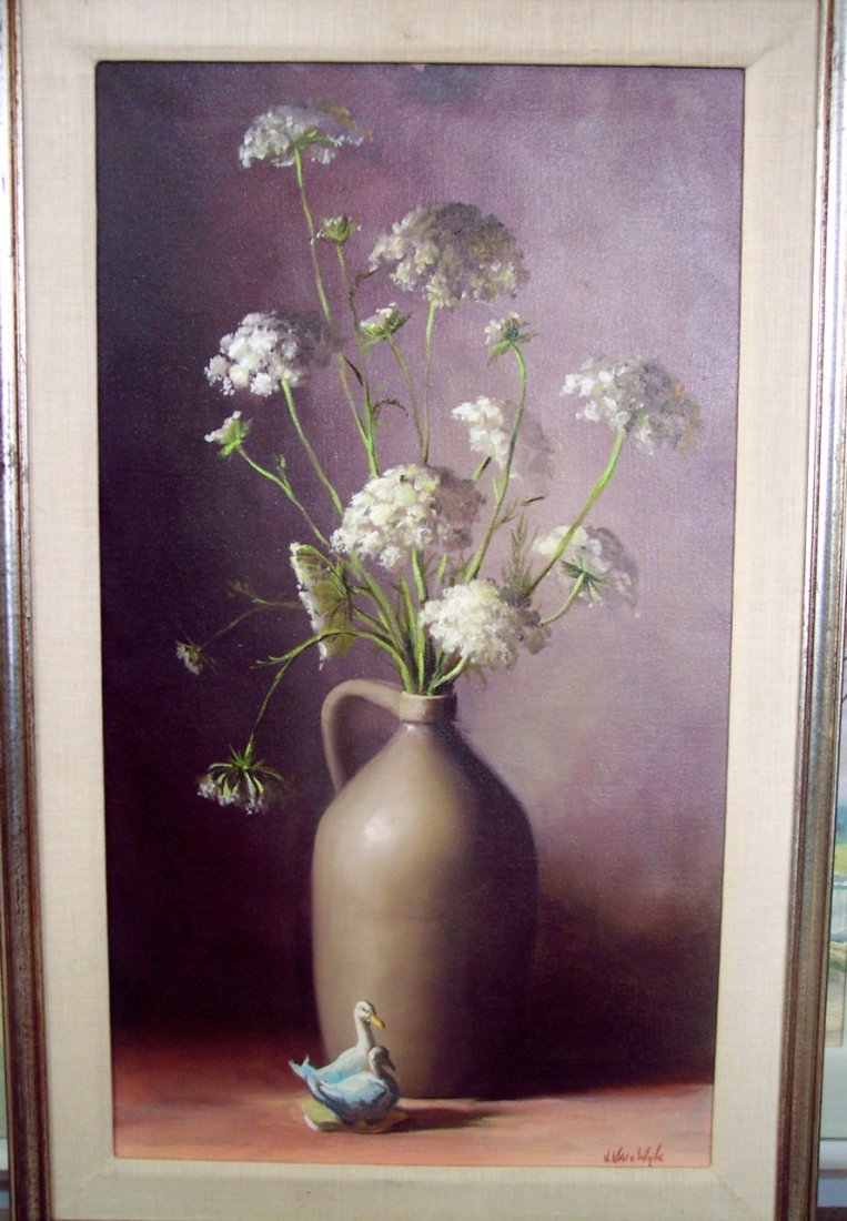 LISTED ARTIST HELEN VAN WYK STILL LIFE: 25 X 16 OIL ON CANVAS BY LISTED ARTIST HELEN VAN WYK STILL LIFE