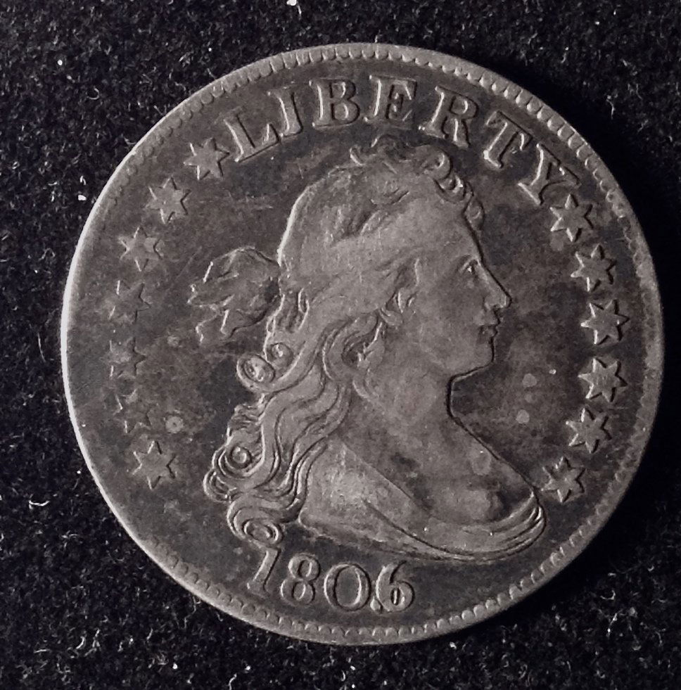 1806 Over 5 Draped Bust Quarter (1 of 2)