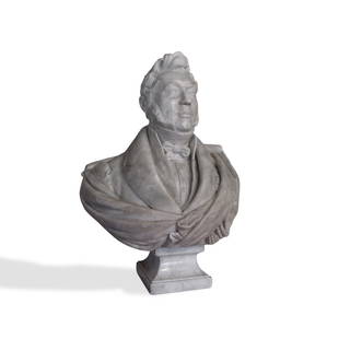 CAVOUR SCULPTURE: CAVOUR SCULPTURECavour sculpture in white marble, early 19th century. Dimensions: 80x60x40cm. Good condition - used with small signs of aging & blemishes.YOU CAN REQUEST FURTHER PHOTOS BY EMAIL.TO