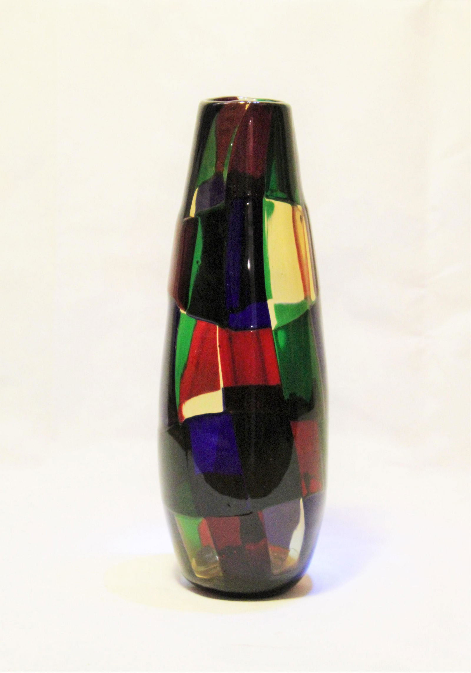 FULVIO BIANCONI "VASE PEZZATO VENINI", glass vase (1 of 8)