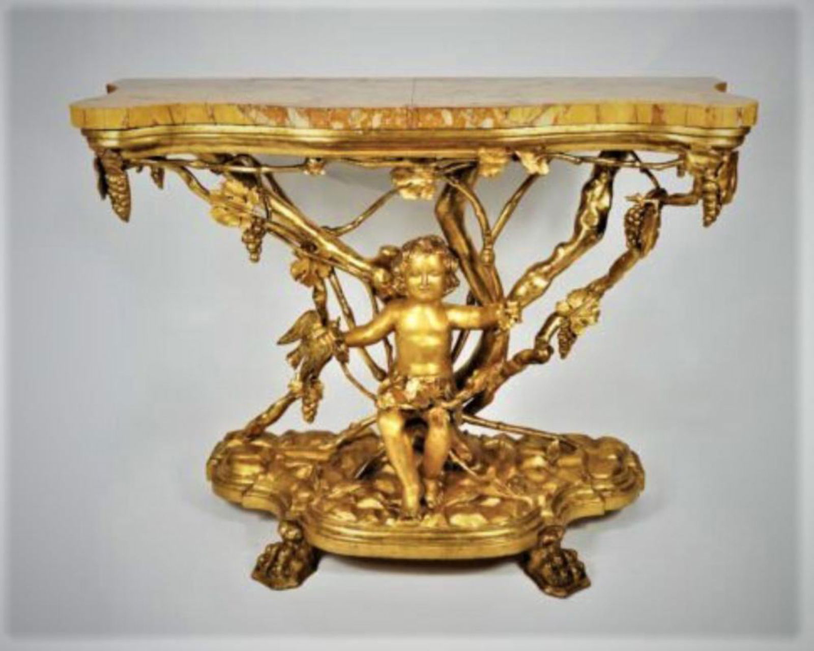 Elegant console, Rome 18th Century (1 of 6)