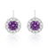 Classy Amethyst Earrings