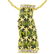Contemporary Design Olive Green Peridot Necklace