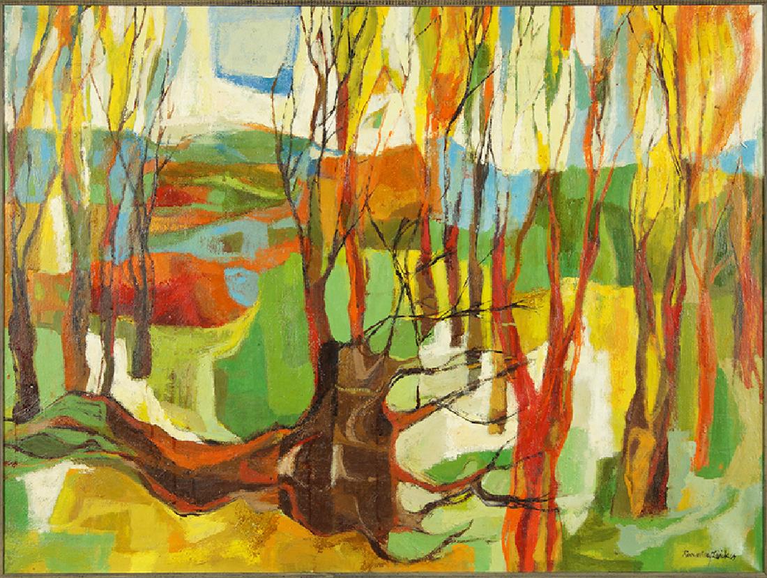 Rosemary Zwick (American, 1925-1995) Thin Trees. (1 of 1)