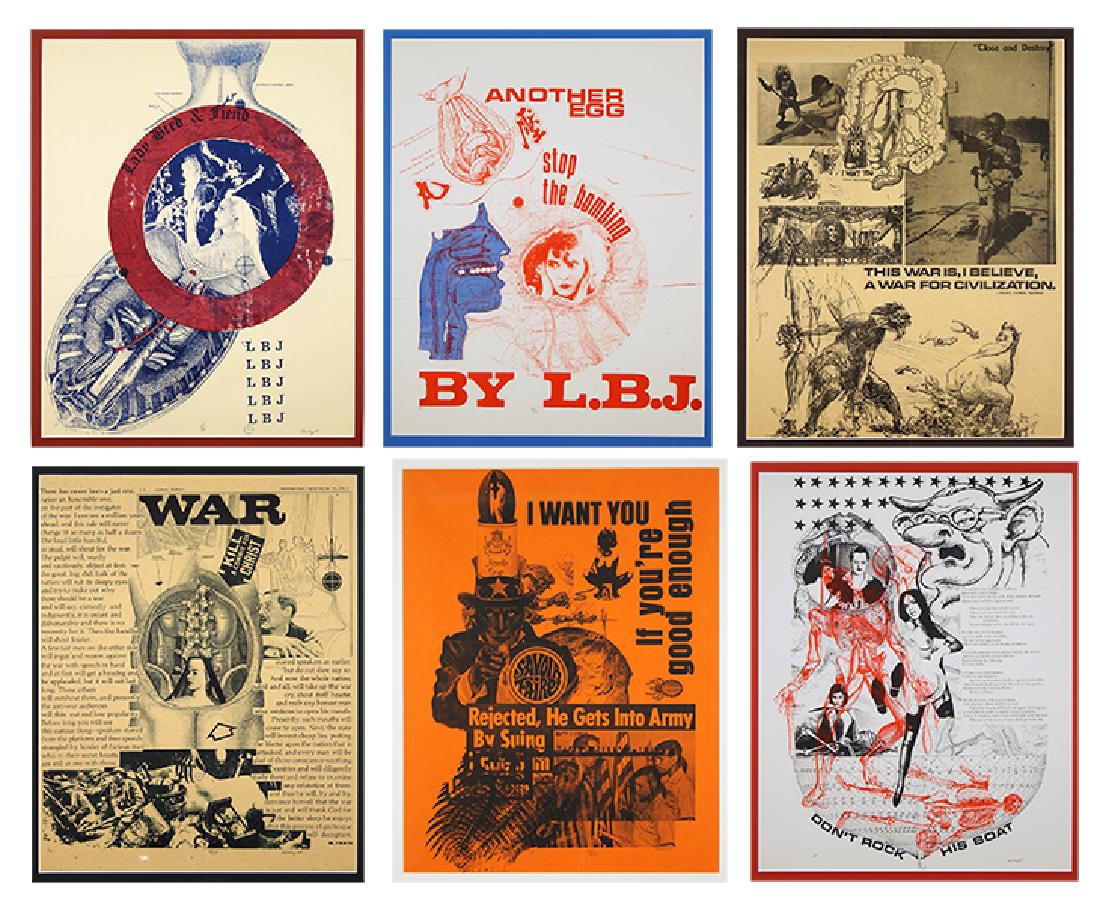 William Weege (American, B. 1935) Six Works from 'Peace (1 of 1)