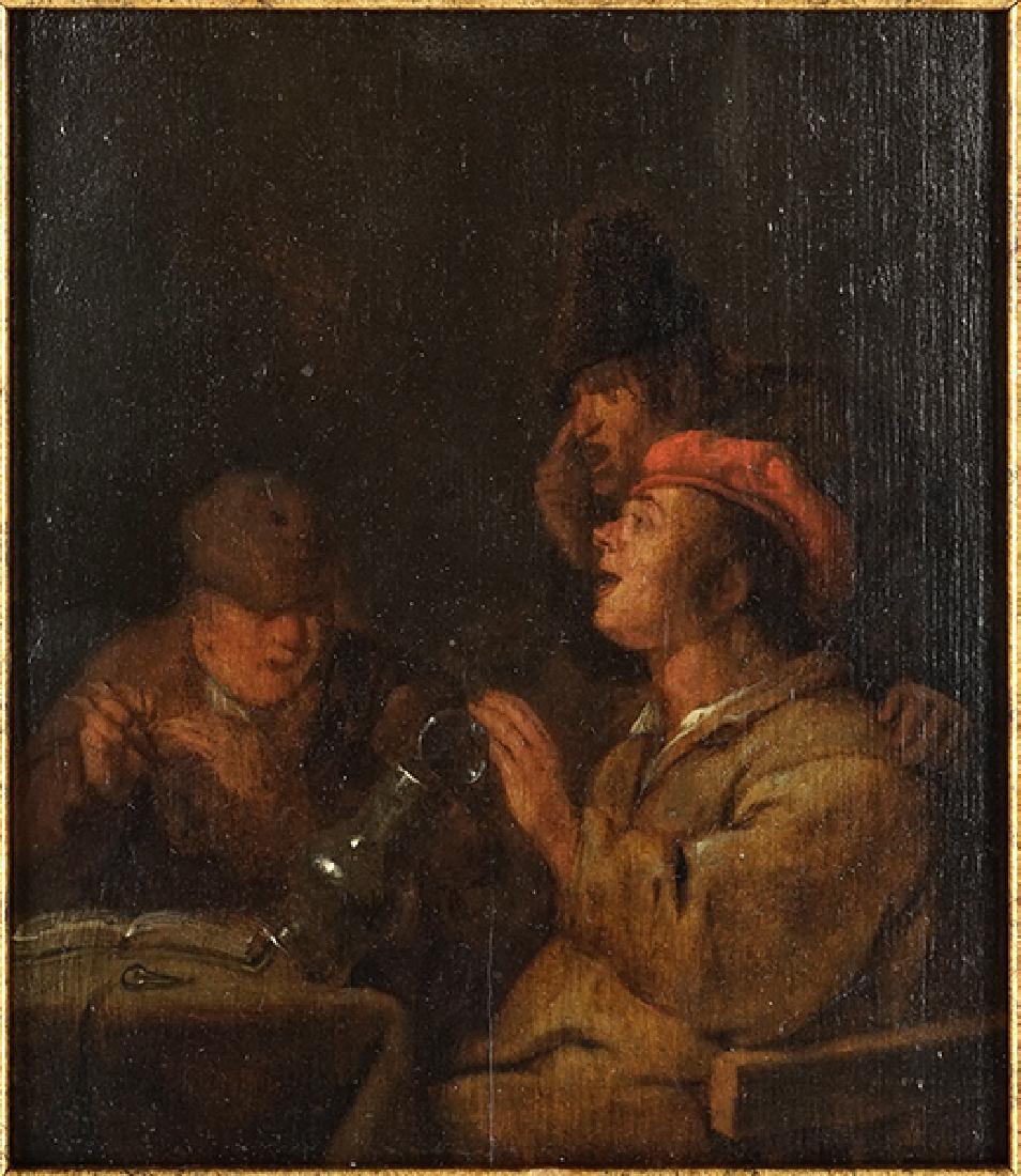 Circle of Adrian Brouwer (Flemish, 1605-1638) Three Men (1 of 3)