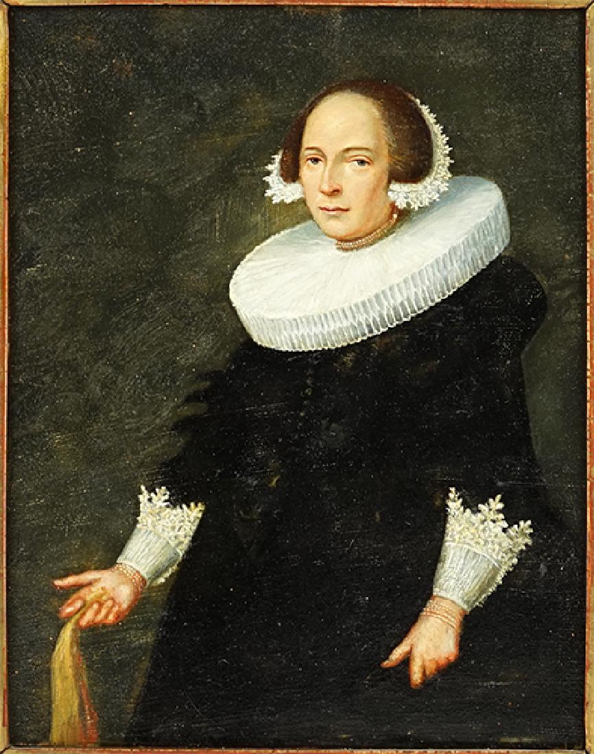 Dutch School (17th Century) Portrait of a Lady. (1 of 10)