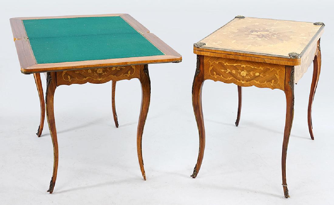 A Pair of Continental Games Tables. (1 of 2)