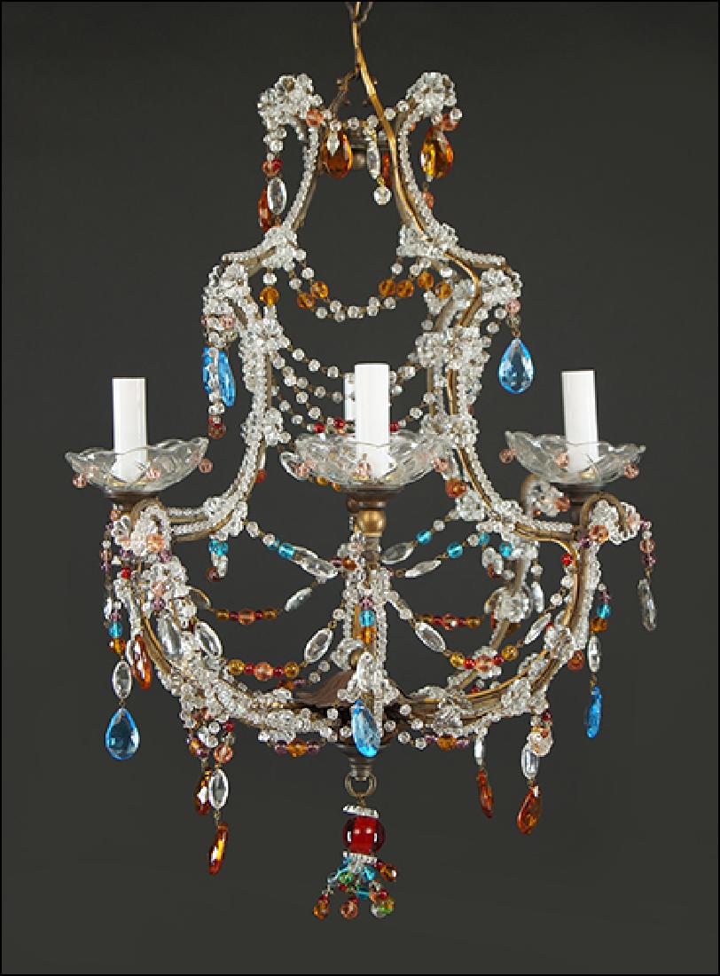 A Regency Style Four-Light Chandelier. (1 of 1)