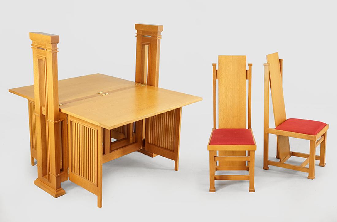 A Heinz & Co. Frank Lloyd Wright Style Print Table. (1 of 1)