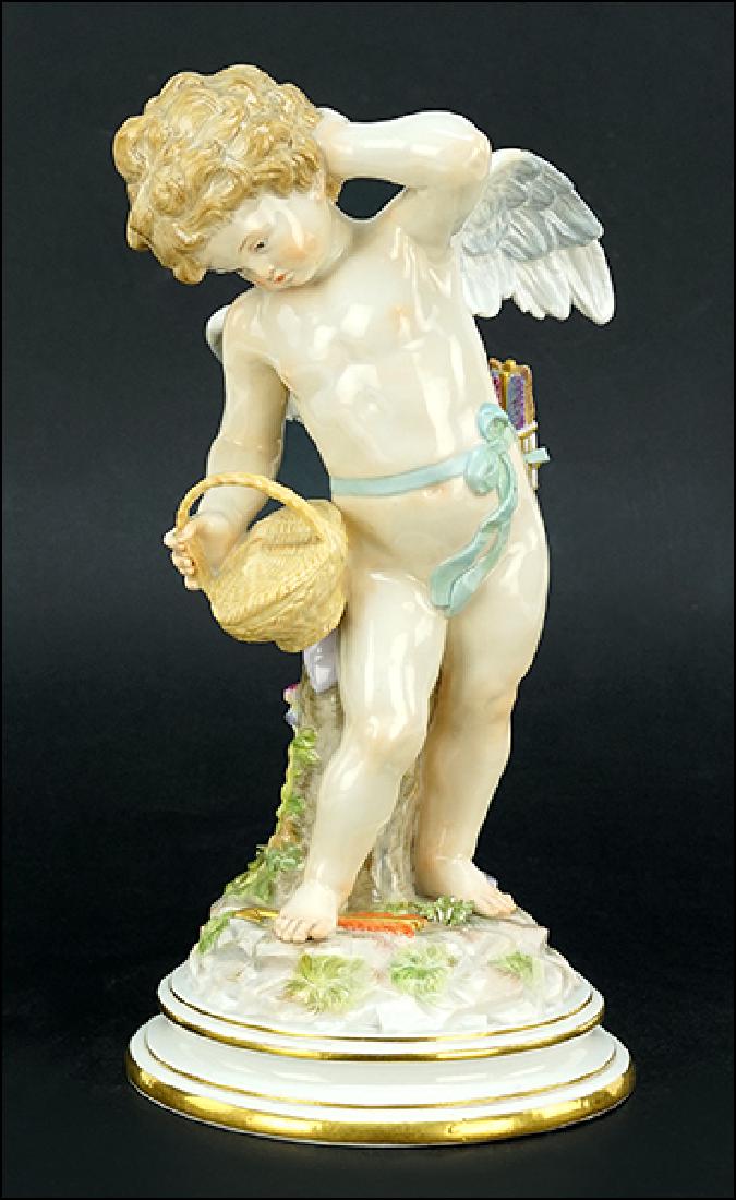 A Meissen Porcelain Cherub. (1 of 1)