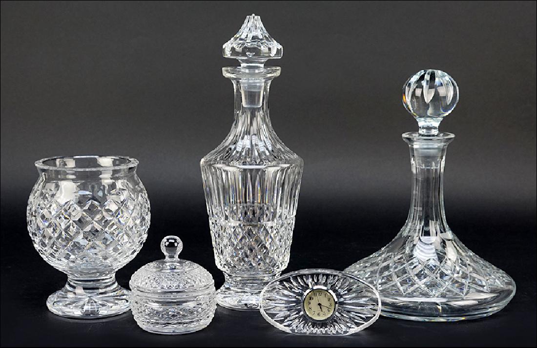 A Waterford Crystal Decanter in the Maeve Pattern. (1 of 1)