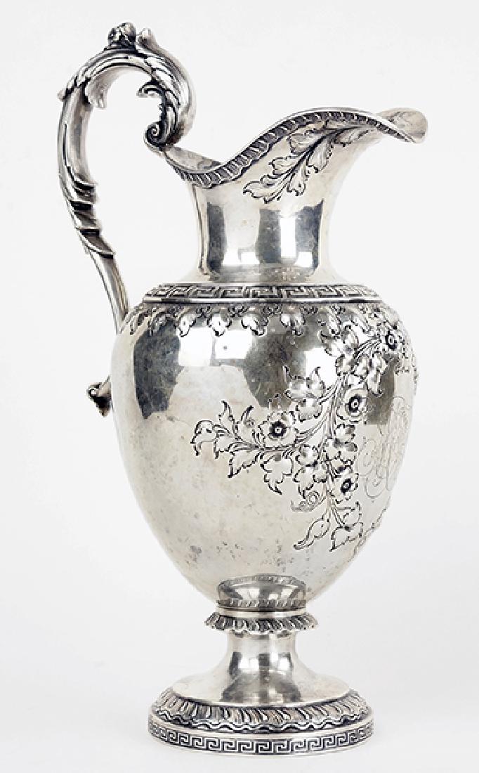 An American Sterling Silver Water Pitcher. (1 of 3)