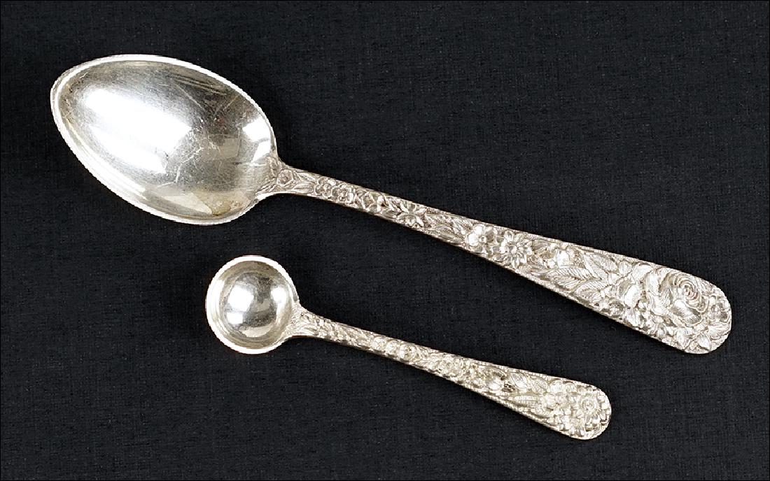 A Set of Ten S. Kirk Sterling Silver Demitasse Spoons. (1 of 1)