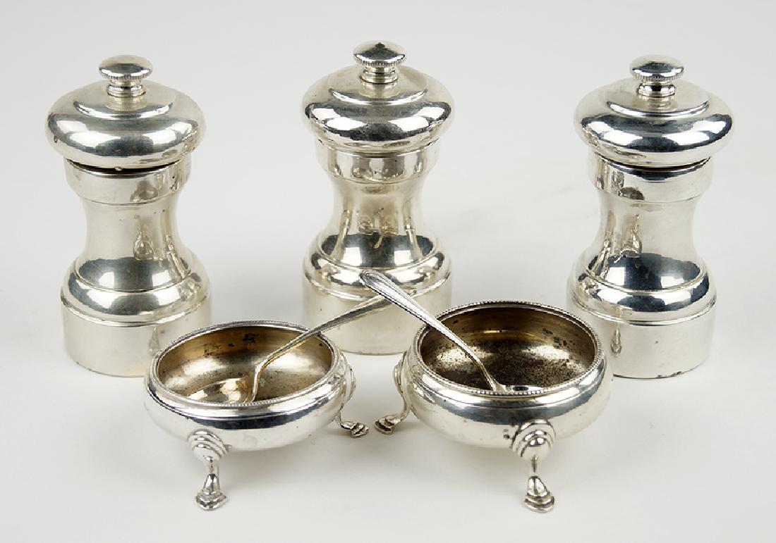 Two English Silver Salt Cellars. (1 of 1)