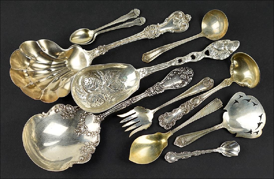 A Collection of Sterling Silver Serving Pieces. (1 of 1)