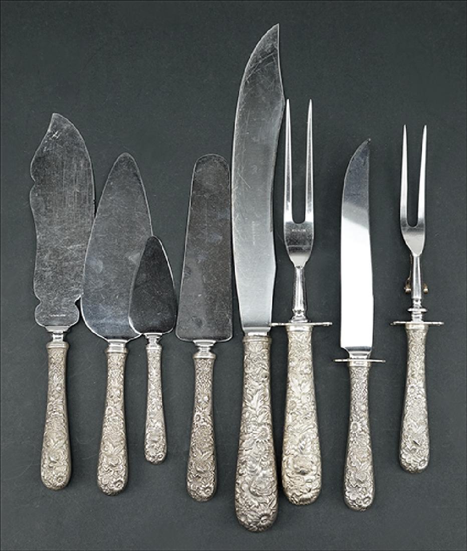 A Collection of S. Kirk Sterling Silver Serving Pieces. (1 of 1)