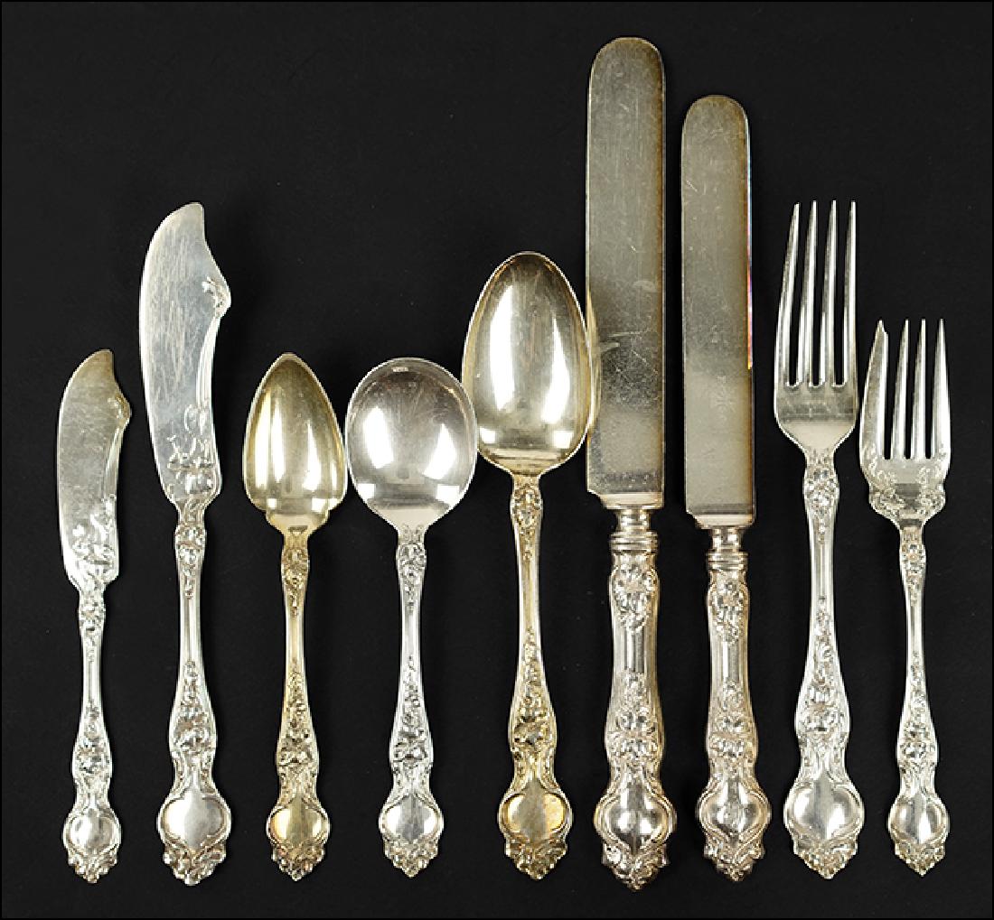 A Wallace Sterling Silver Flatware Service. (1 of 1)
