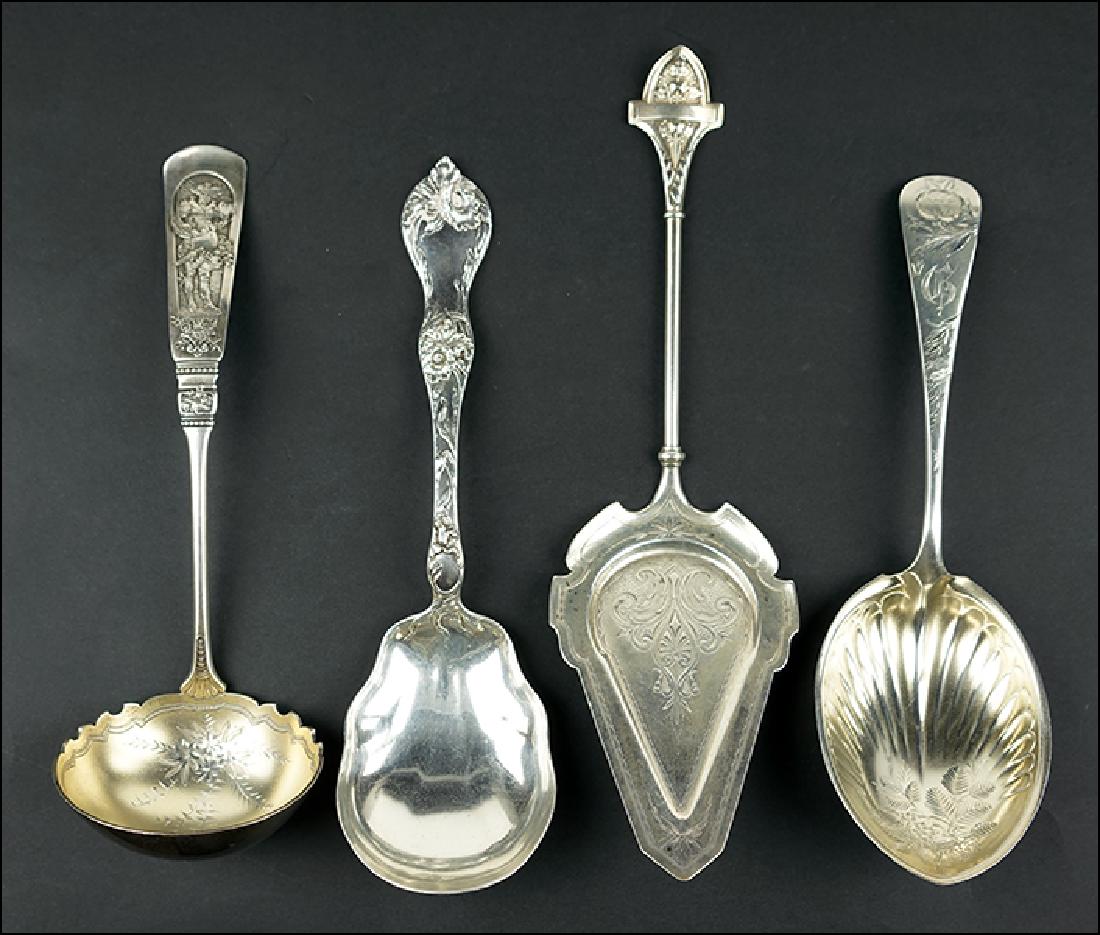 Four Sterling Silver Serving Pieces. (1 of 1)