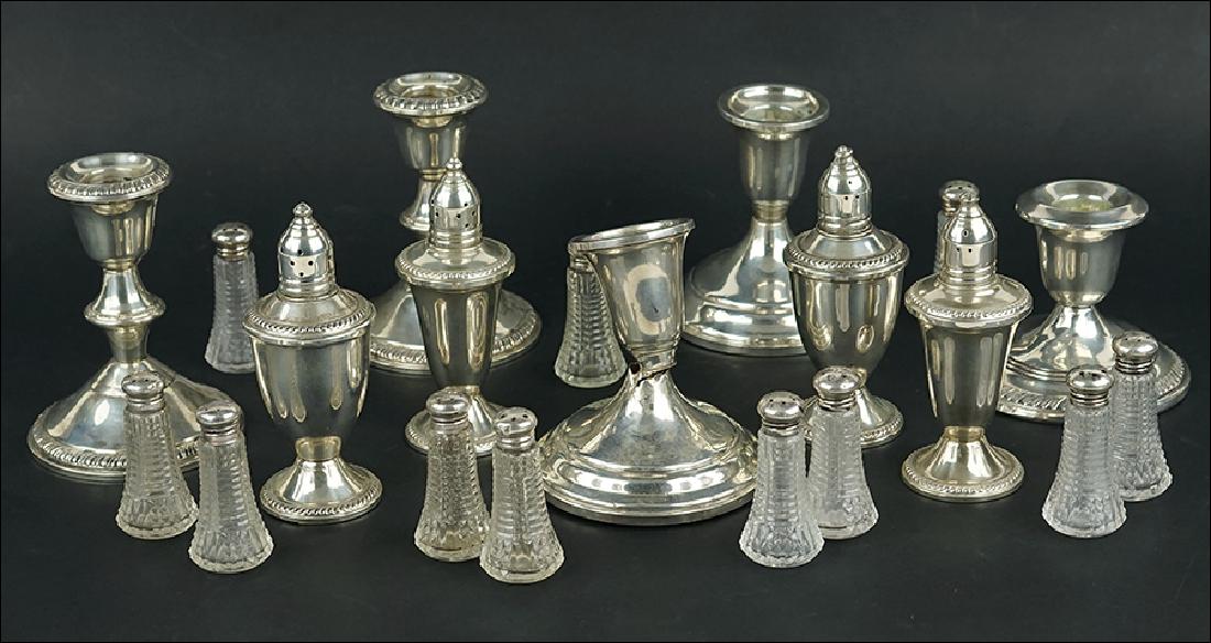 A Collection of Weighted Sterling Silver Table (1 of 1)