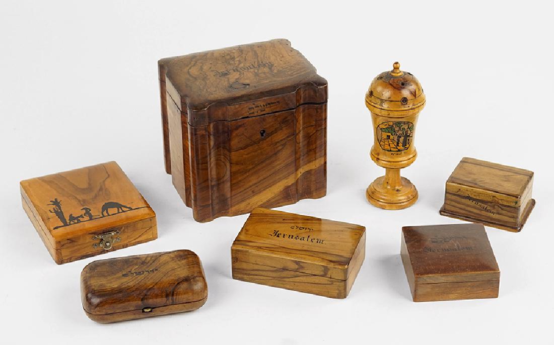 A Collection of Jerusalem Olivewood Table Articles. (1 of 1)