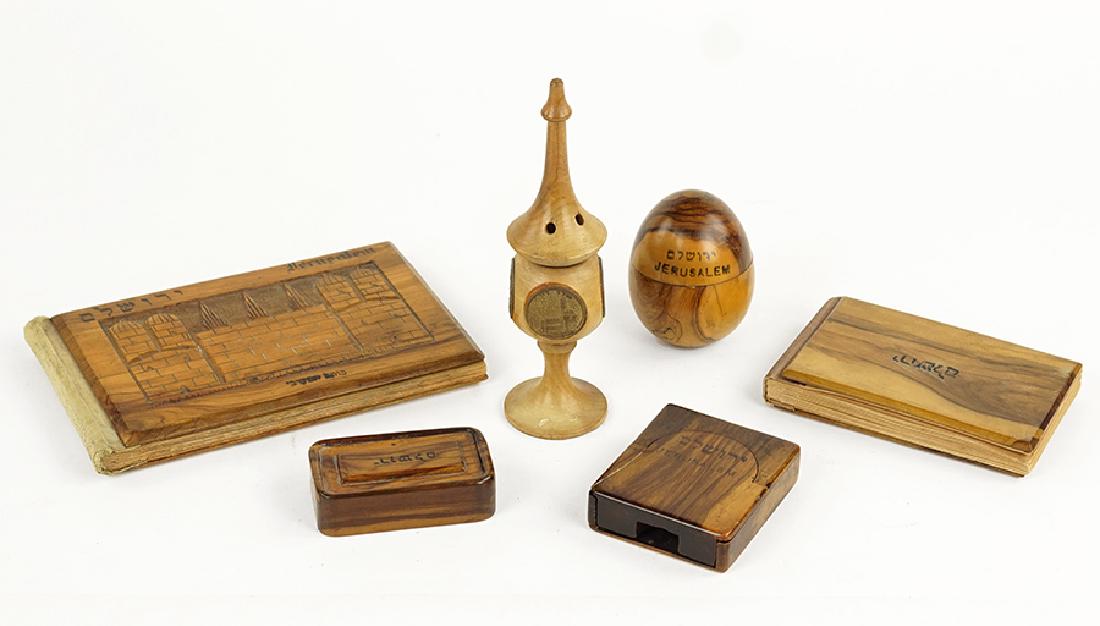A Collection of Jerusalem Olivewood Table Articles. (1 of 1)