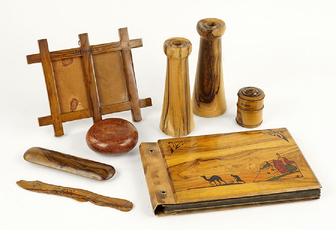 A Collection of Jerusalem Olivewood Table Articles. (1 of 1)