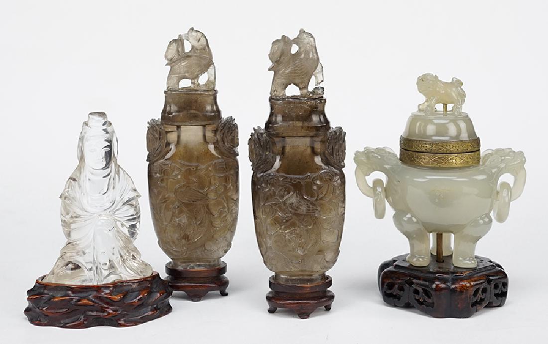 A Chinese Carved Agate Censer. (1 of 1)