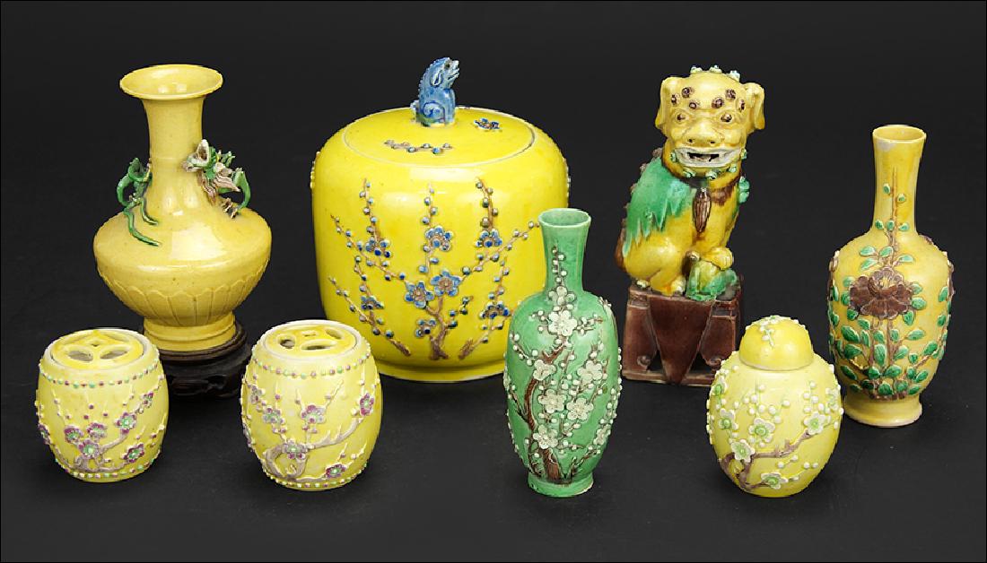 A Collection of Chinese Porcelain Decorative Items. (1 of 1)