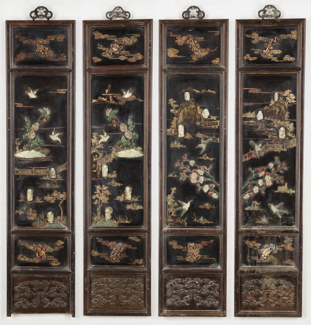 A Set of Four Chinese Plaques. (1 of 10)