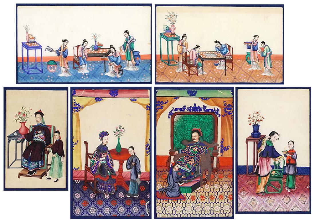 A Collection of Chinese Pith Paintings. (1 of 2)