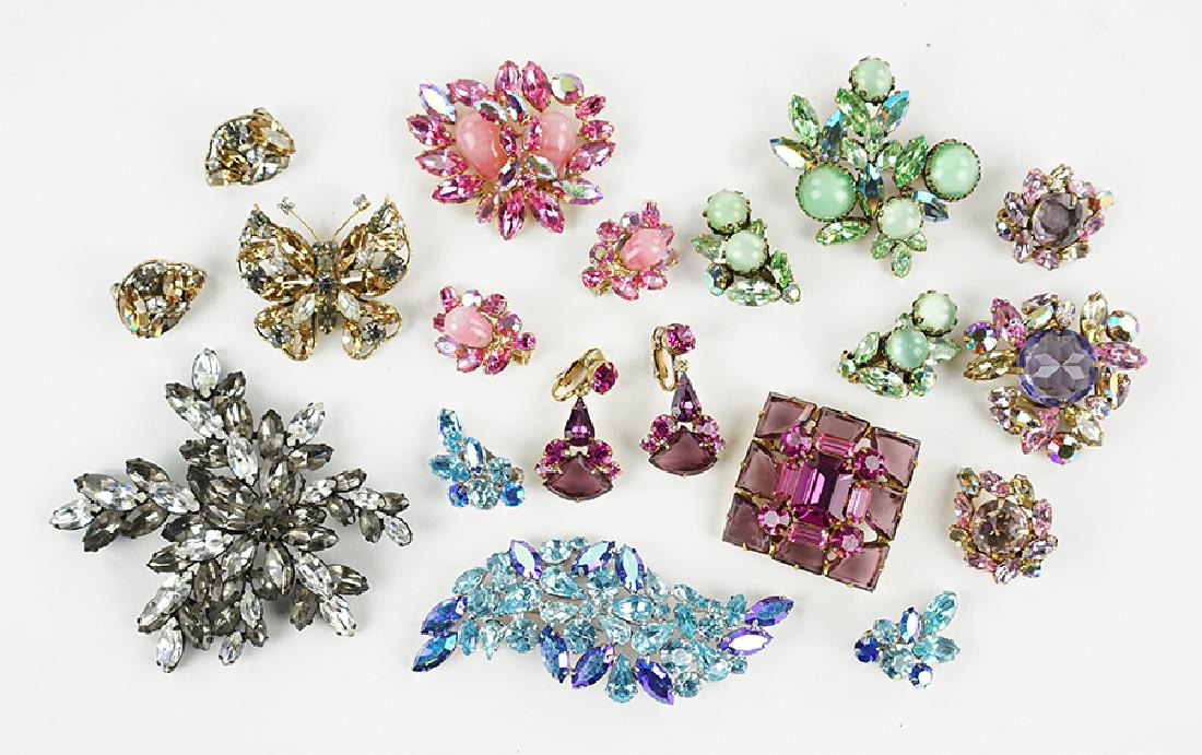 Six Regency Rhinestone Demi-Parures. (1 of 1)