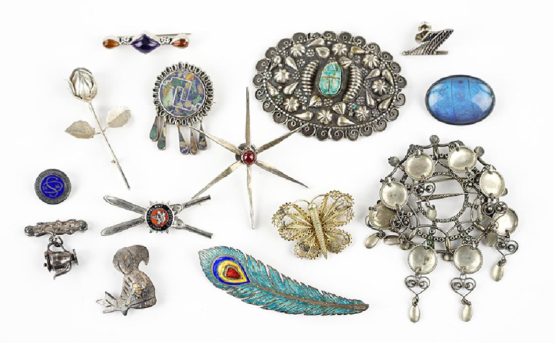 A Norwegian 830 Silver Brooch. (1 of 1)