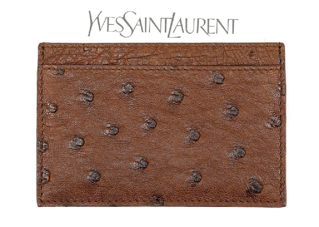An Yves Saint Laurent Leather Wallet. (1 of 1)