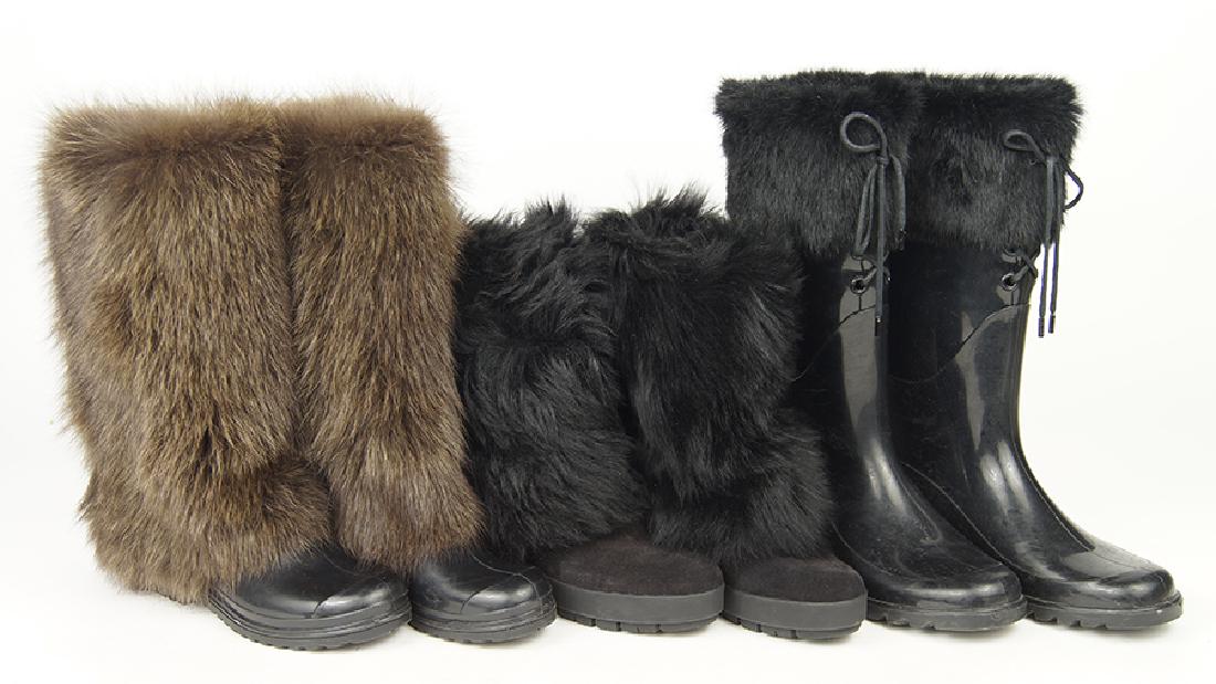 A Collection of Designer Weather Boots. (1 of 1)