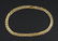 A Woven 14 Karat Yellow Gold Necklace.