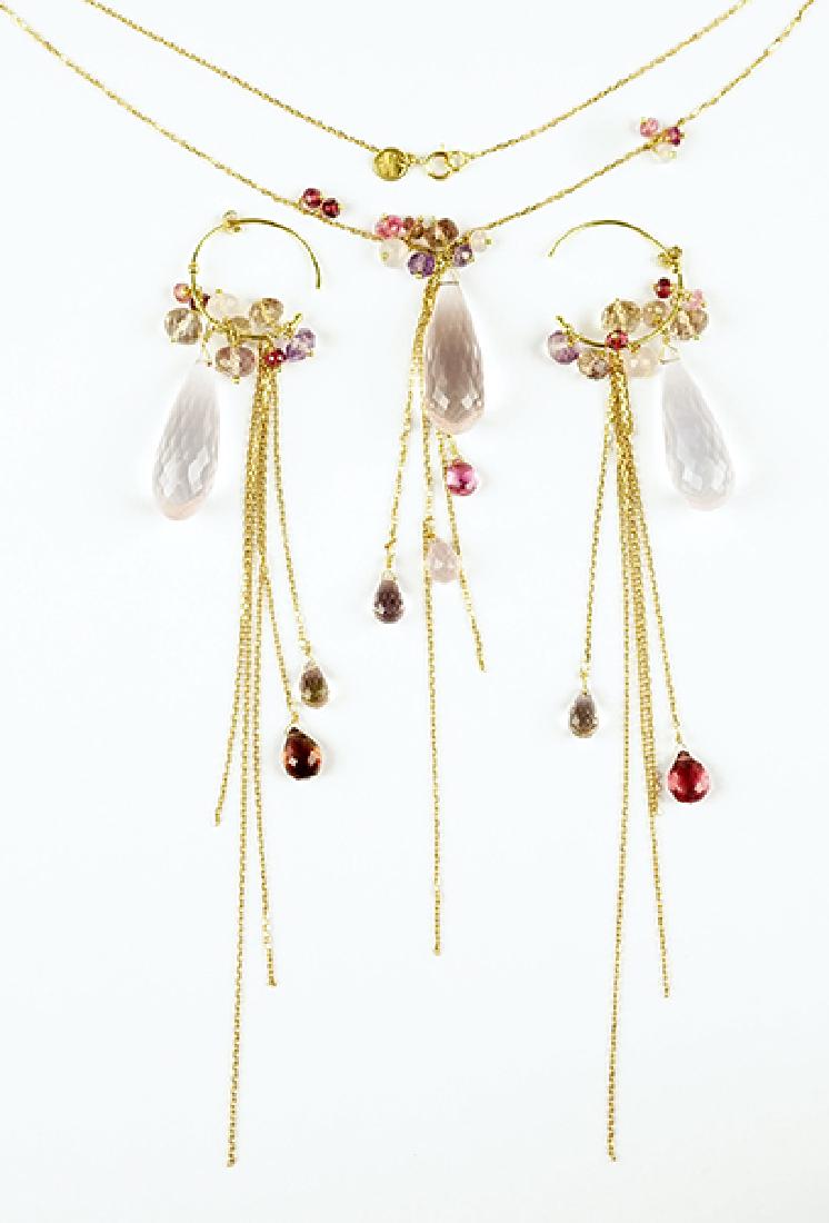 A Sweet Pea Demi-Parure. (1 of 1)