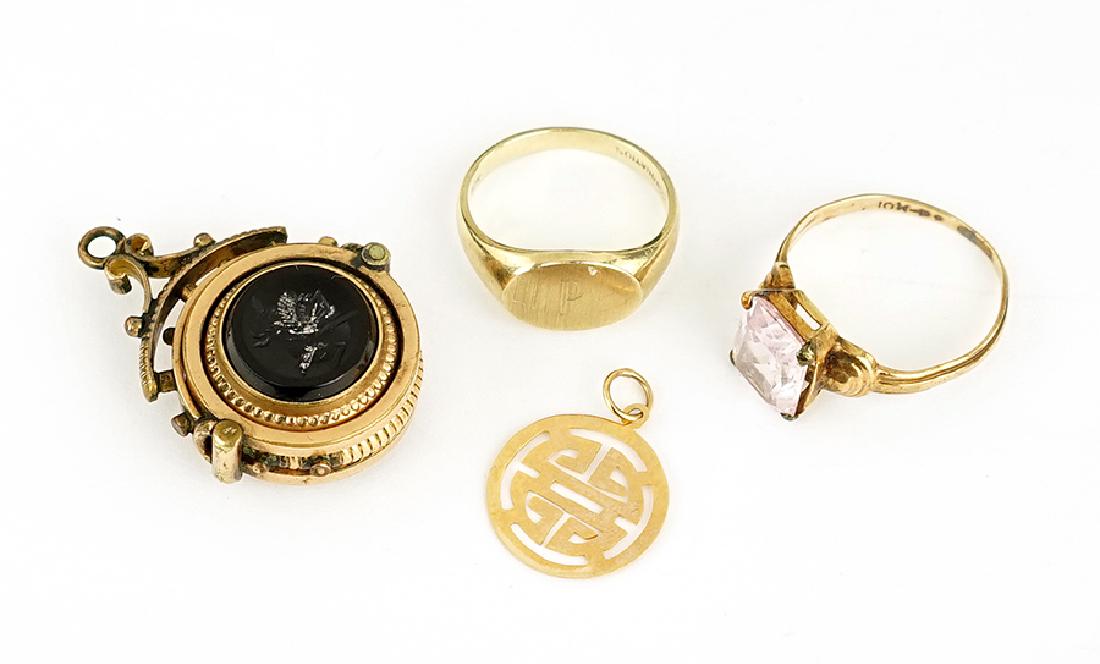 Two 10 Karat Yellow Gold Rings. (1 of 1)