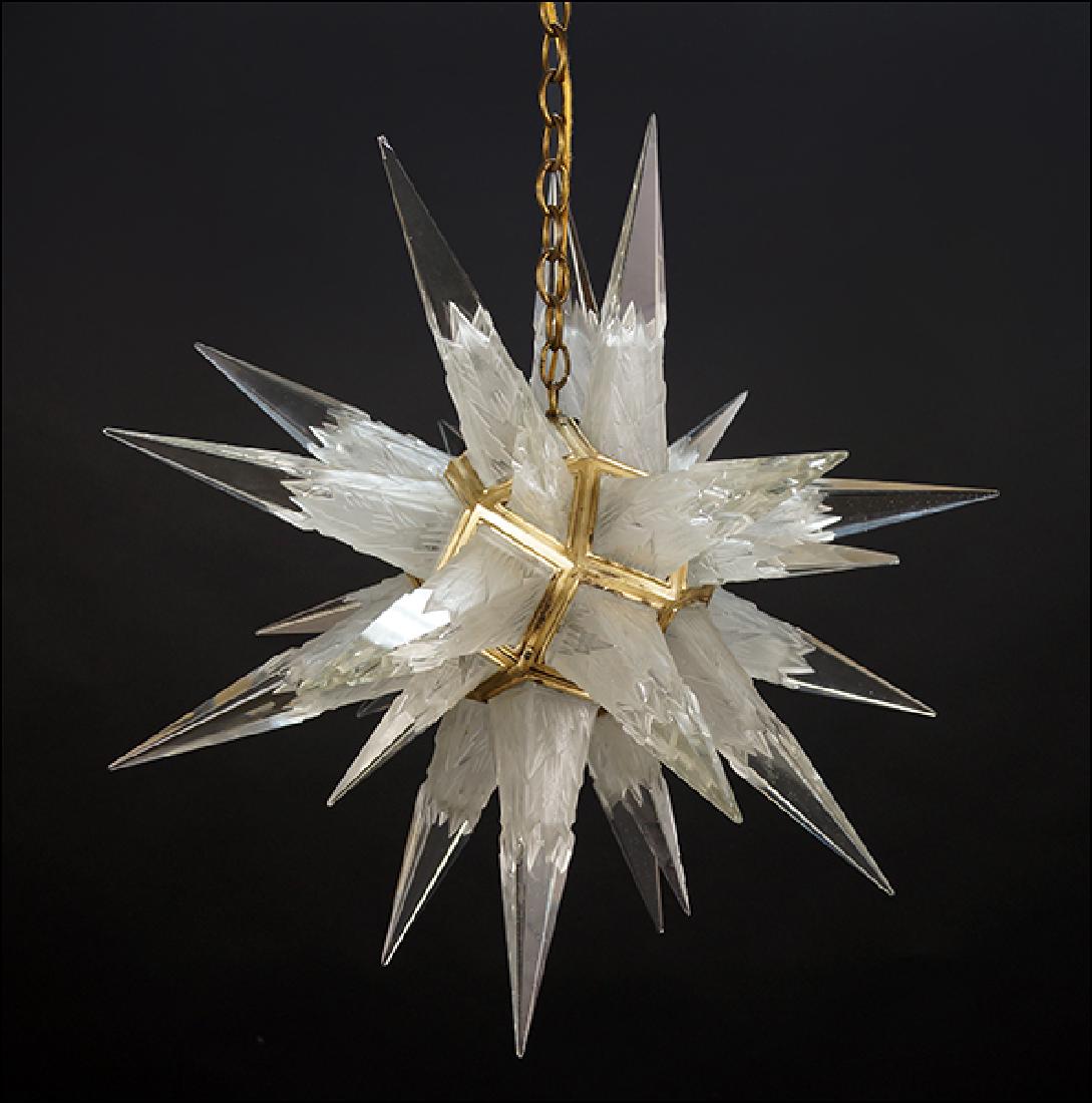 A C.J. Weinstein Starburst Chandelier. (1 of 4)