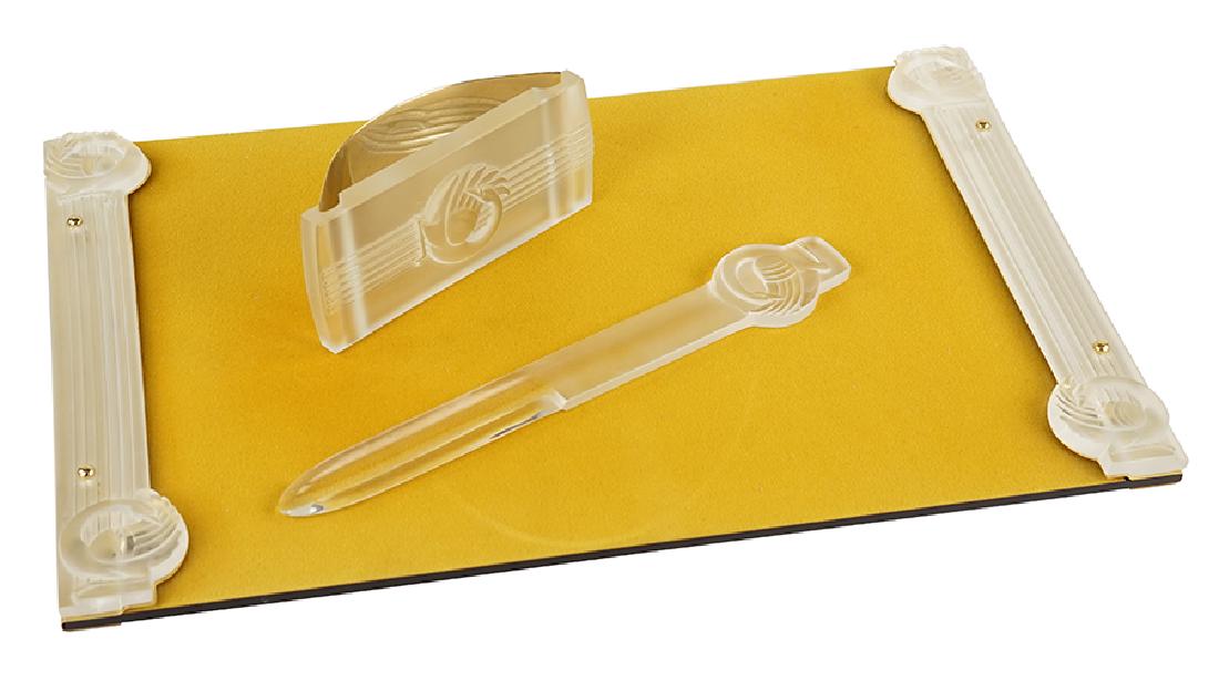 A Lalique Desk Set. (1 of 1)