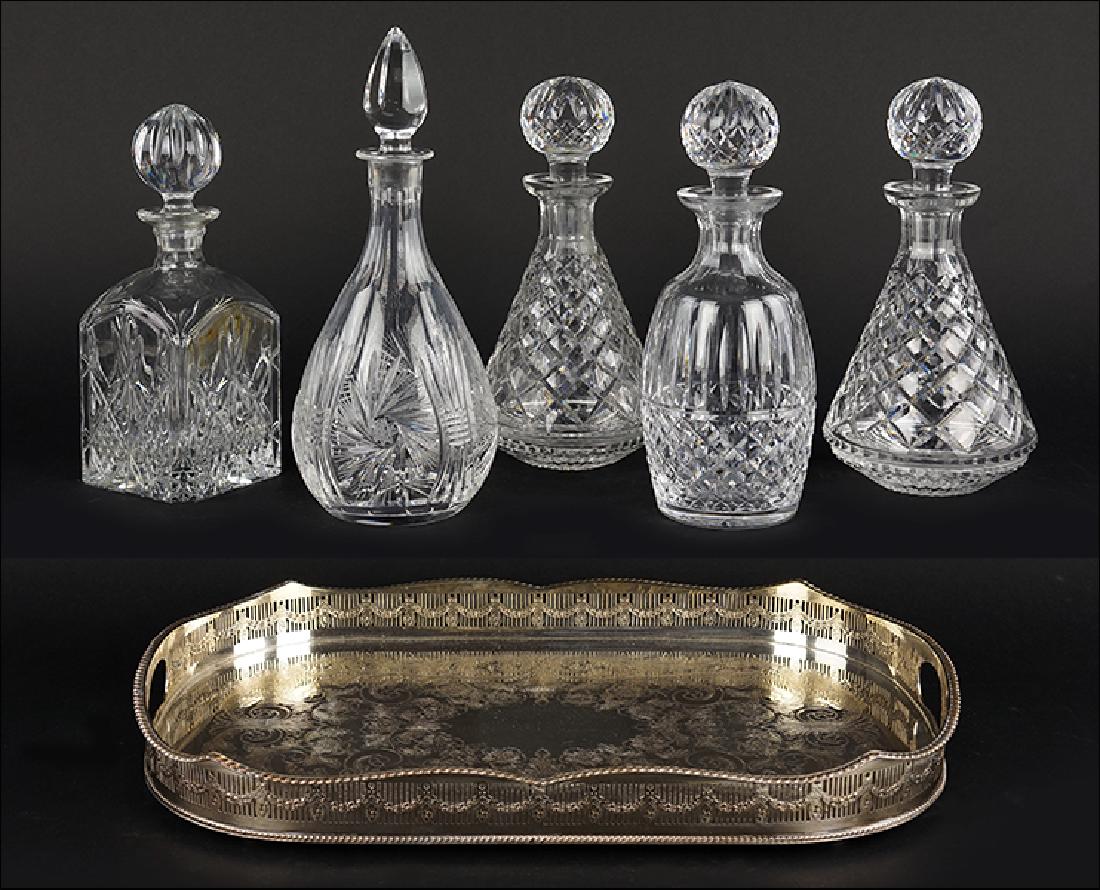Three Waterford Crystal Decanters. (1 of 1)