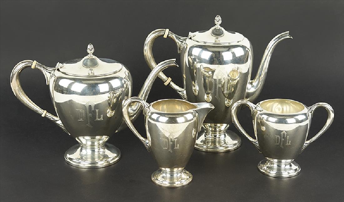 An American Sterling Silver Tea and Coffee Service. (1 of 1)