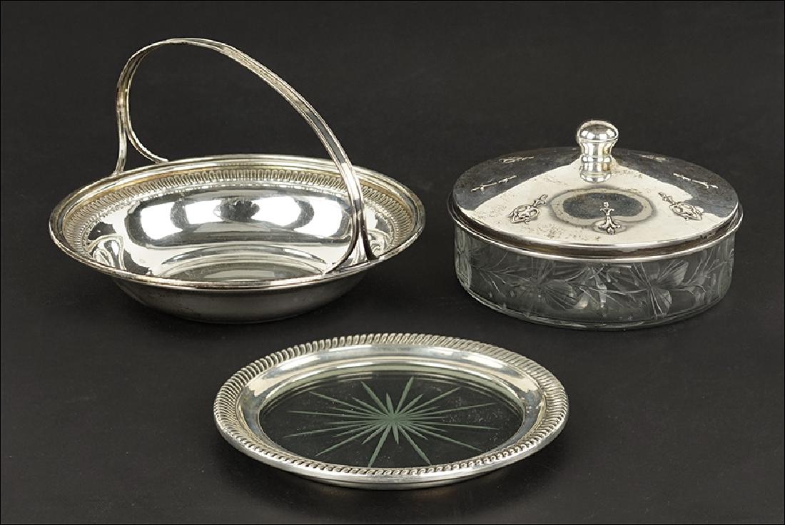 A Sterling Silver Basket. (1 of 1)