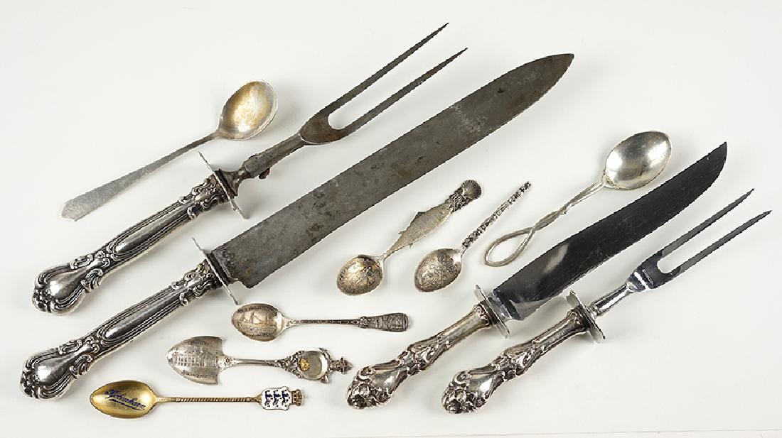 A Collection of Sterling Silver Spoons. (1 of 1)