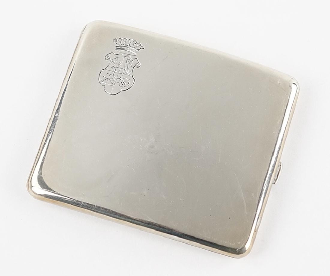 An Austrian Silver Cigarette Case. (1 of 2)